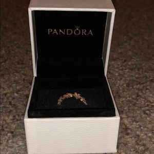 DAZZLING DAISY RING, PANDORA ROSE & CLEAR CZ